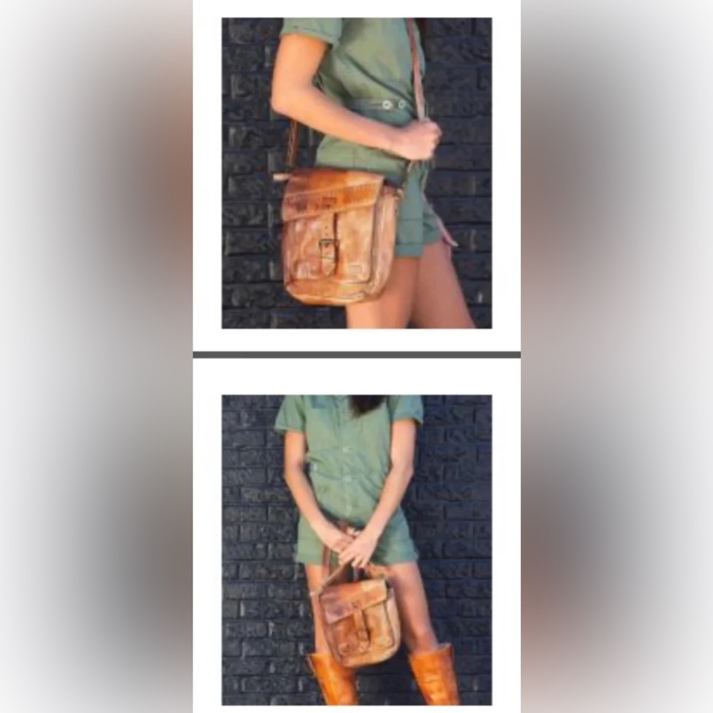 Bed Stu Leather AINHOA Crossbody Bag LTC CAFE LATTE TD Retail $275 - Picture 13 of 13